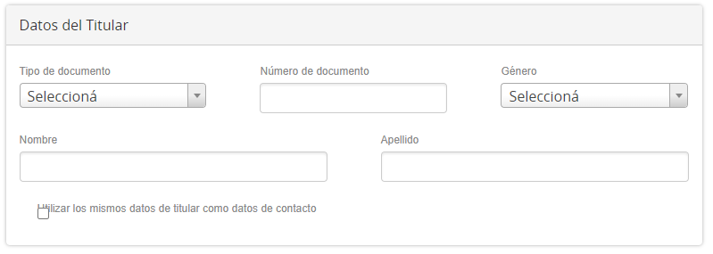 datos del titular